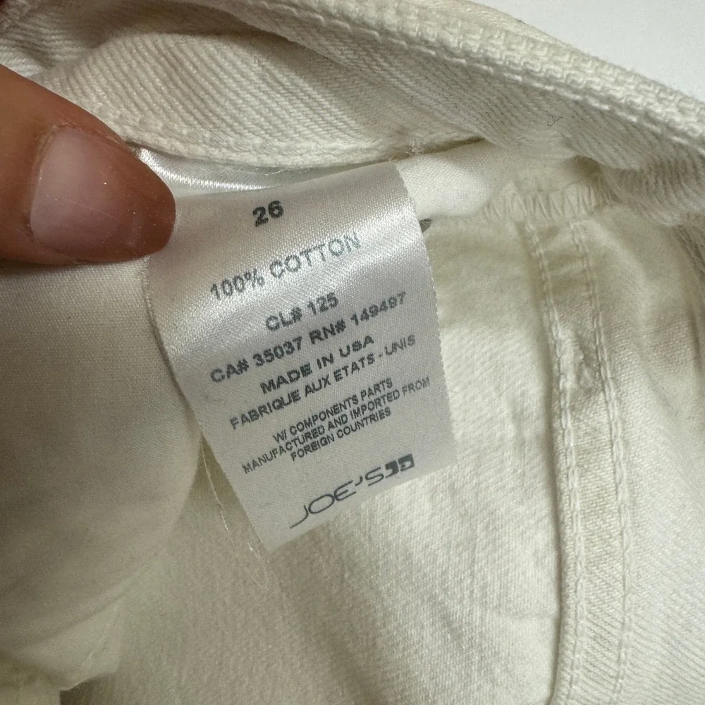 WE‎ WORE WHAT by JOEs Jeans Womens 26 White Danielle High Rise Vintage Straight